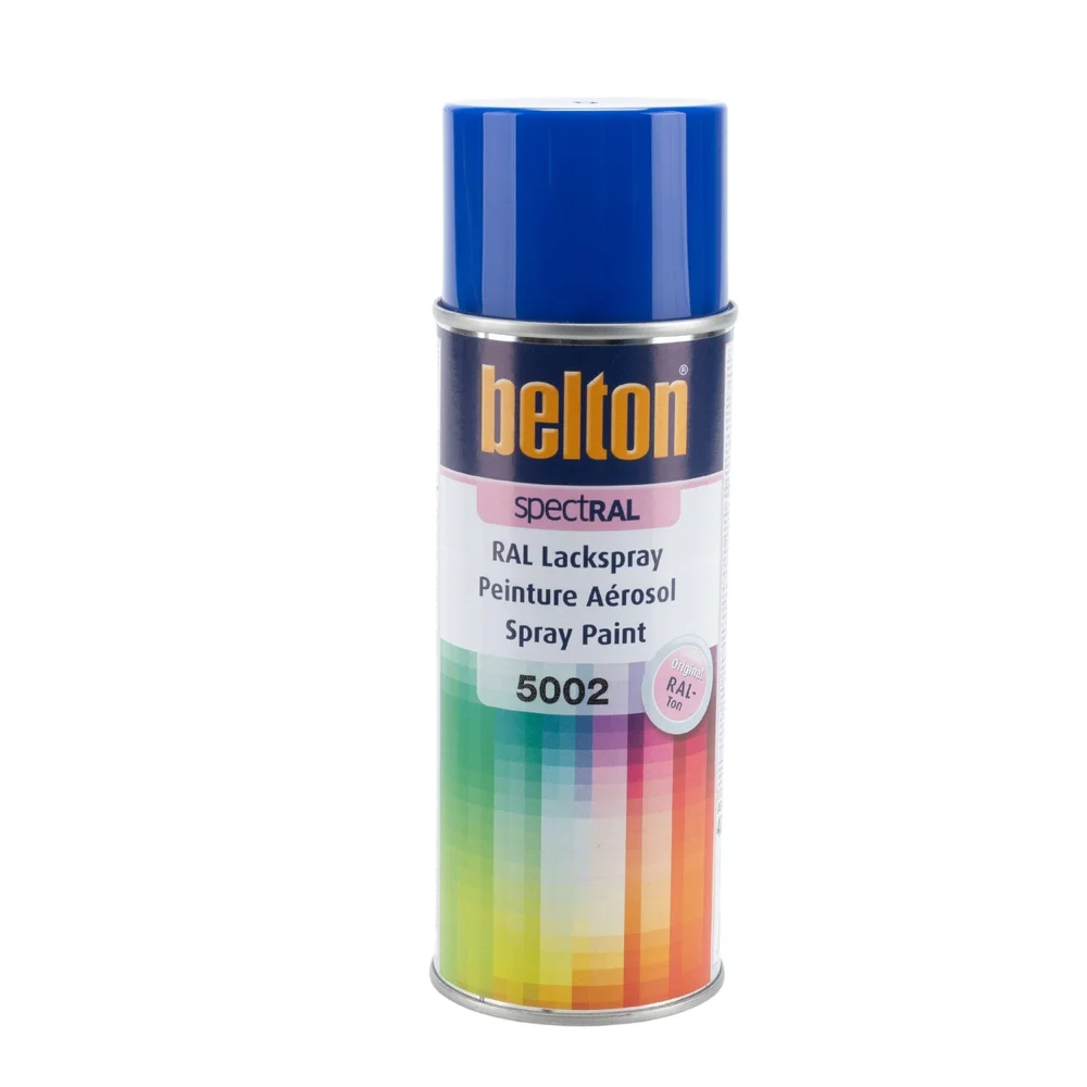 Belton Spraymaling, Ultramarinblå RAL 5002, 400 ml v:9685409 Belton Spraymaling, Ultramarinblå RAL 5002, 400 ml v:9685409