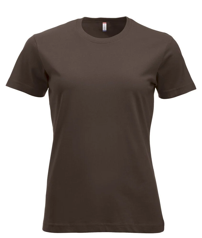 CLIQUE T-SHIRT 029361-825 DAME MØRK MOCCA v:4815226