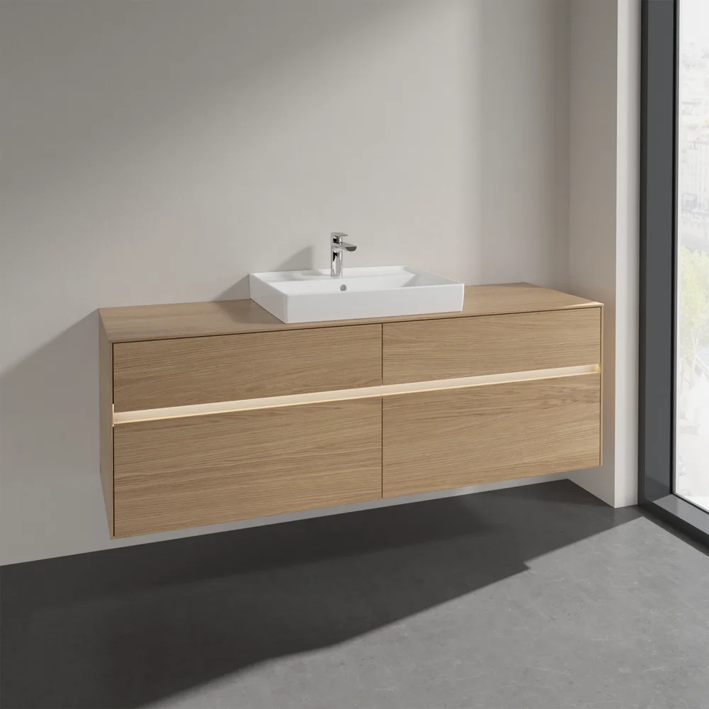 VILLEROY & BOCH COLLARO SERVANTSKAP 160 M/LYS FOR SERVANT MIDT 60 CM M/4 SKUFFER NORDISK EIK v:5022193