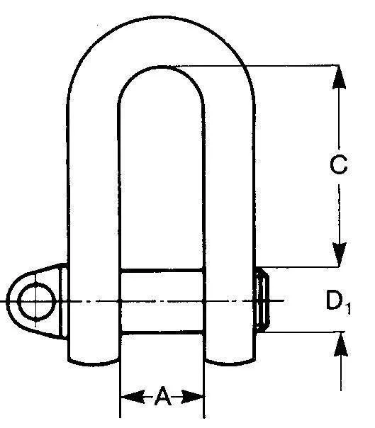 GUNNEBO INDUSTRIES D-SJAKKEL GUNNEBO G30 12MM v:4472464 GUNNEBO INDUSTRIES D-SJAKKEL GUNNEBO G30 12MM v:4472464