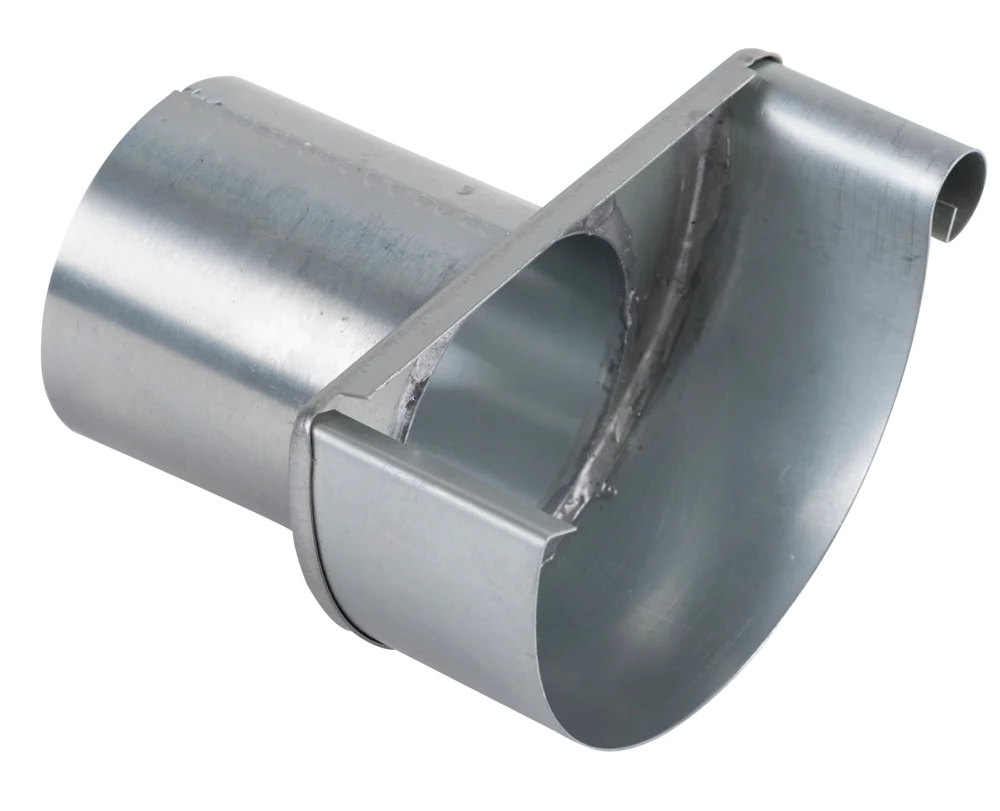 ENDELOKK M/UTLØP ZINK HØYRE 125MM v:9275913