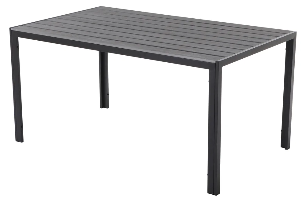 Hagebord alu/polywood 150x90cm grå v:6746431