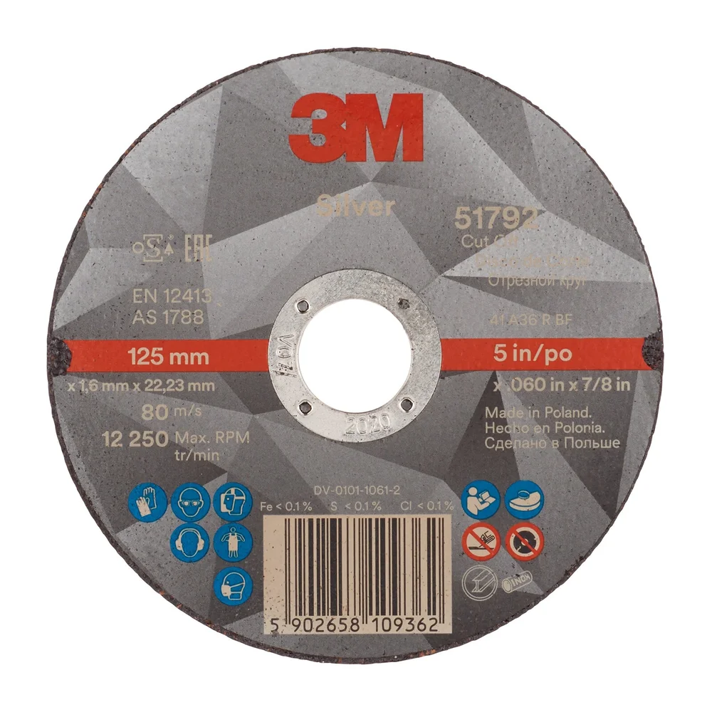 3M Kapskiva silver, T41, 125×1,6×22,2 mm v:4278935