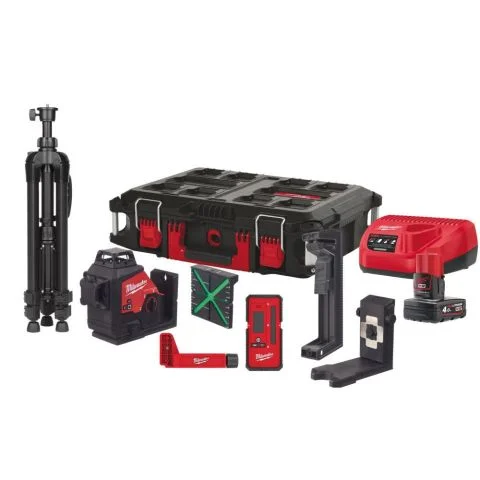 M12 3PLKIT-401P Milwaukee Krysslaser 3100227