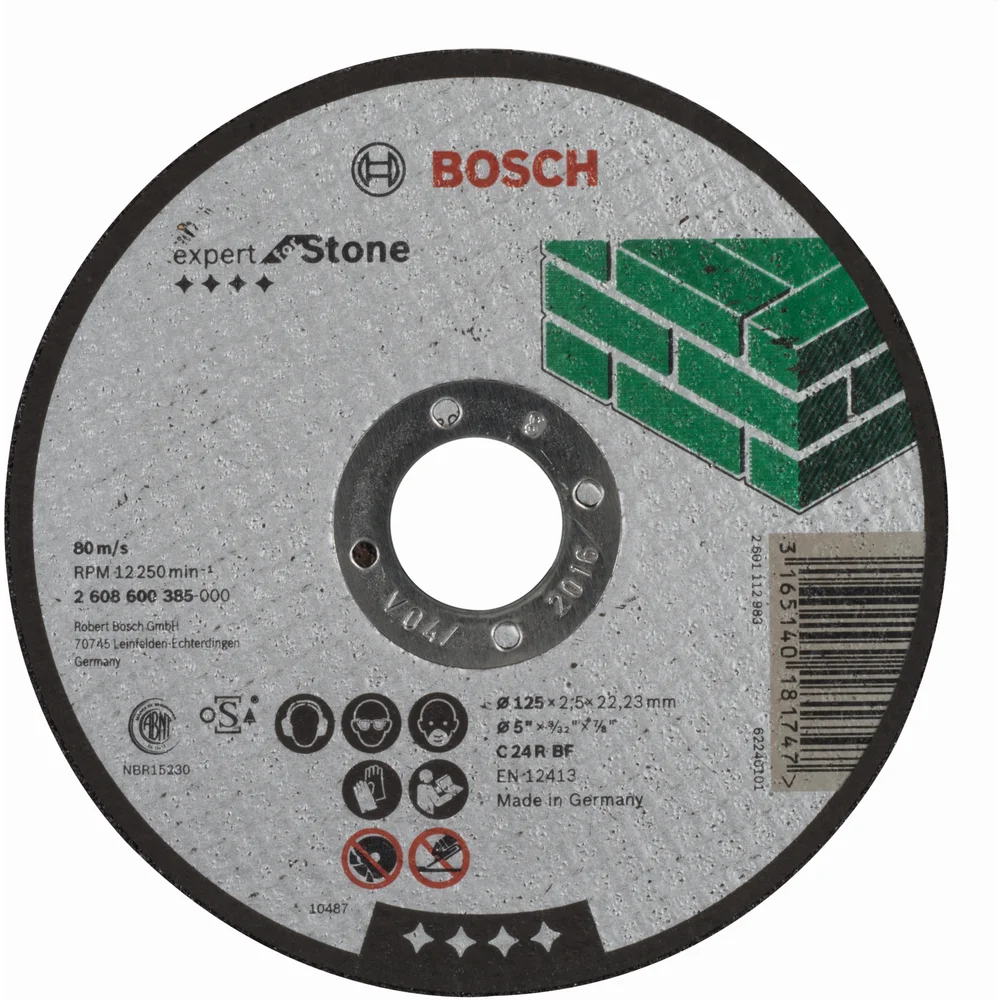 BOSCH KAPPESKIVE RETT STEN Ø125X22.2X2.5 K24 v:5559058