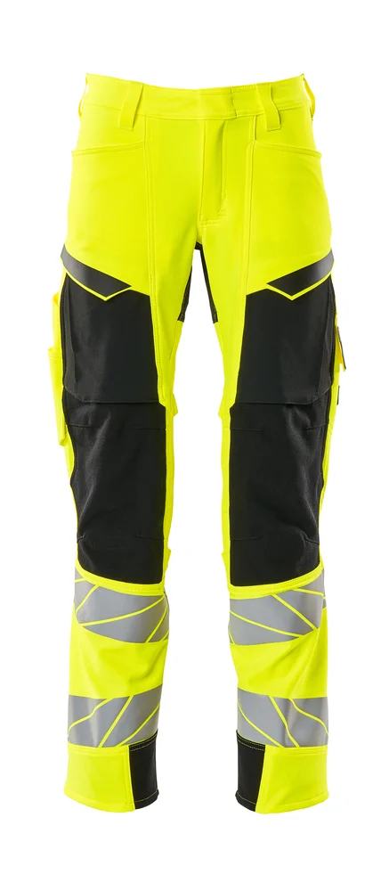 Arbeidsbukse stretch gul/svart 82C52 v:3904939
