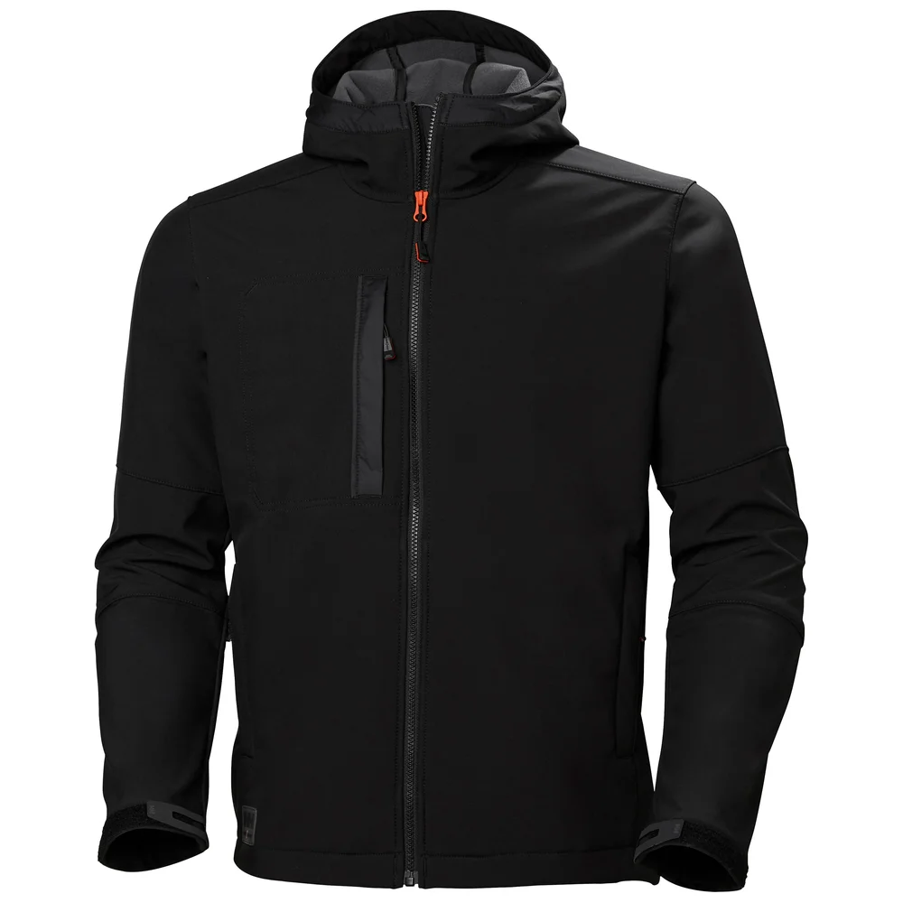 Helly Hansen Workwear Softshelljakke Kensington med hette, svart v:6755676