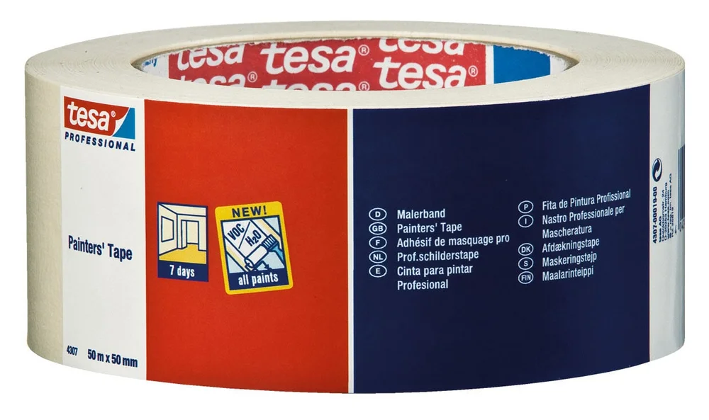 Tesa Maskeringstape, standard, 50 mm x 50 m v:9076836