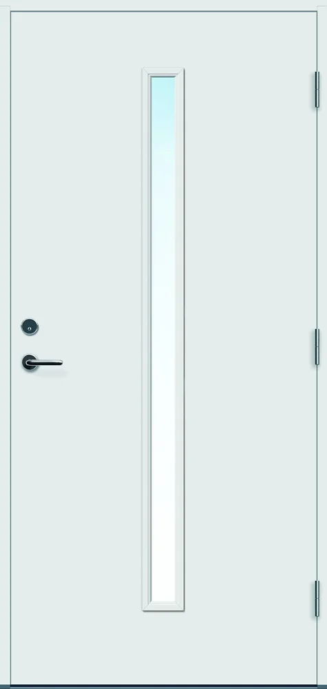 Ytterdør 100×210 Hovdeby kompakt med frostet glass hvit h v:3865342 Ytterdør 100×210 Hovdeby kompakt med frostet glass hvit h v:3865342