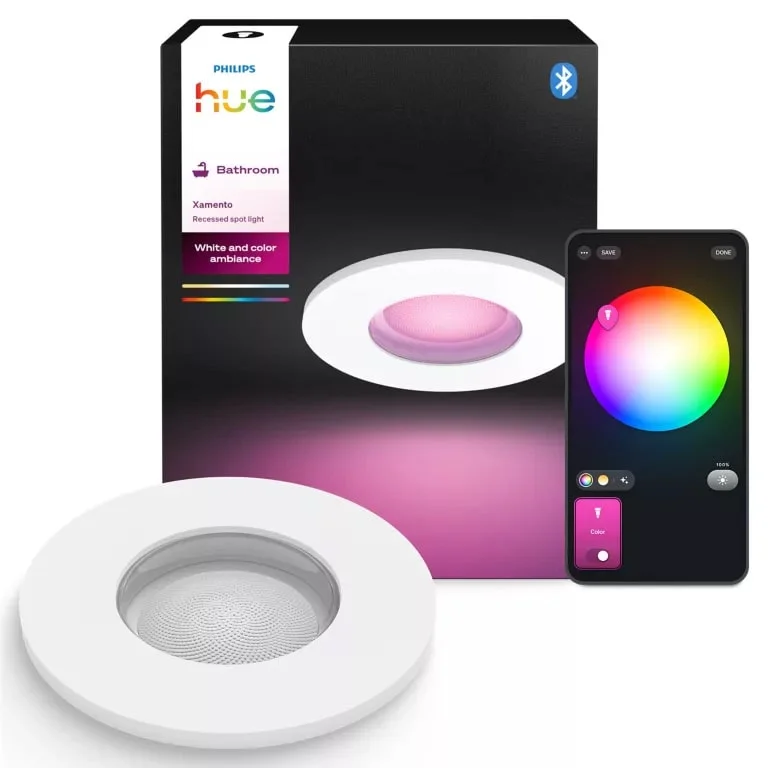 Philips Hue Spotlight innfelte Xamento HUE, 4,2W, hvit v:4801647 Philips Hue Spotlight innfelte Xamento HUE, 4,2W, hvit v:4801647