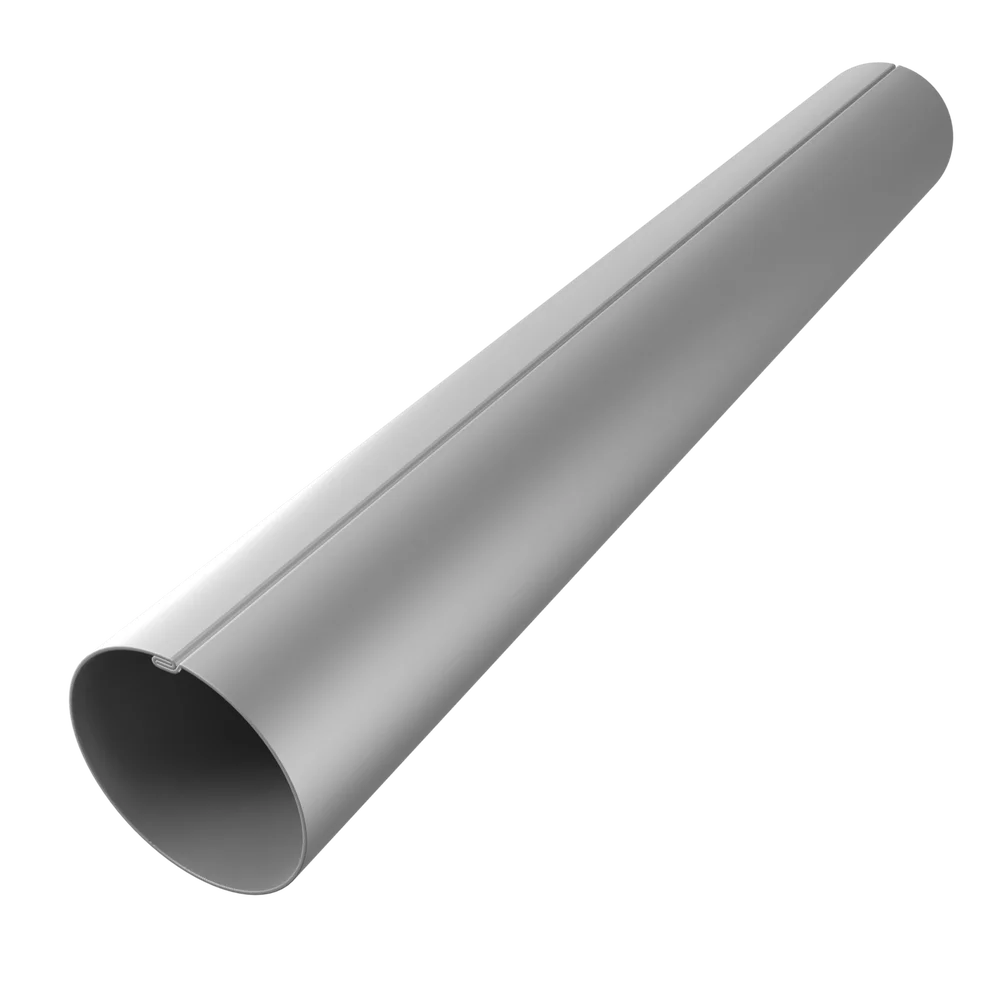 NEDLØPSRØR 85 MM LGD 3 M SILVER MET v:7743257