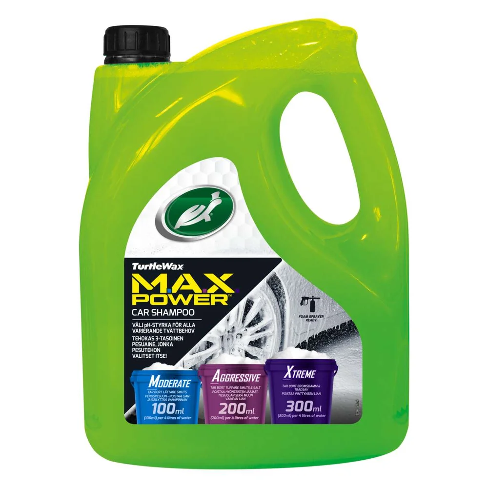 Turtle Wax MAX Power Bilshampo 4L v:4685661 Turtle Wax MAX Power Bilshampo 4L v:4685661
