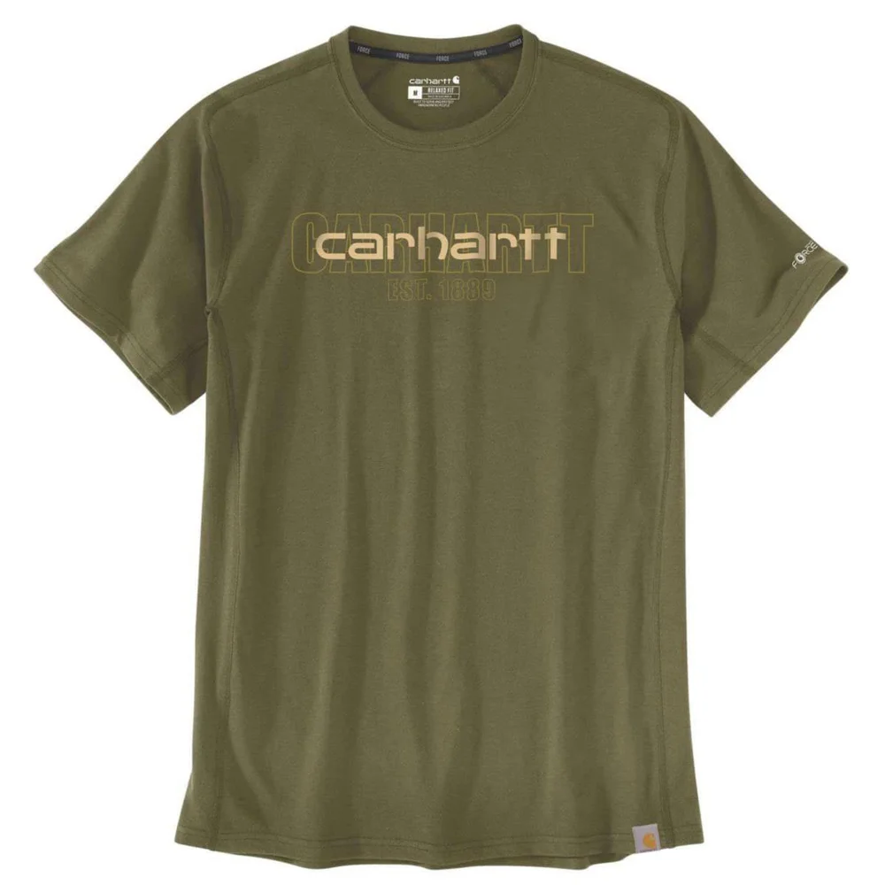 Carhartt T-skjorte Logo, mørkegrønn v:8061267 Carhartt T-skjorte Logo, mørkegrønn v:8061267