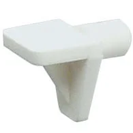 Hyllebærer 5 mm hvit plast 20 stk v:9910864