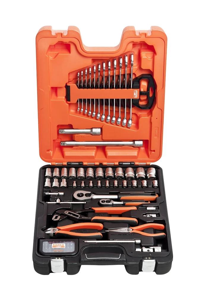 Pipesett 81 deler med tenger s81mix bahco v:2232082 Pipesett 81 deler med tenger s81mix bahco v:2232082