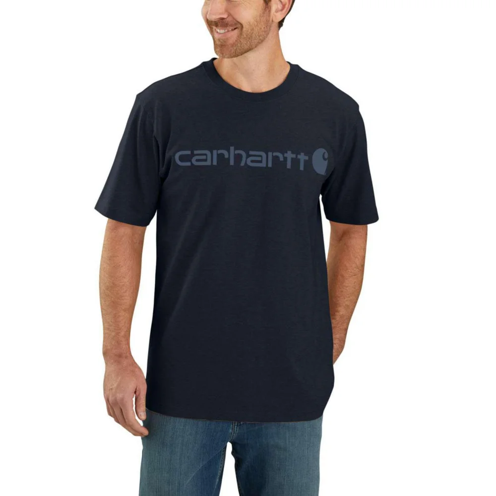 Carhartt T-skjorte Logo, marinblå v:2365154