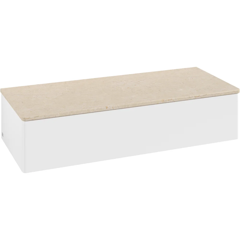 V&B ANTAO SIDESKAP 1 SKUFF GLATT 1200X268X500 MATT HVIT/CRÉME v:8476258