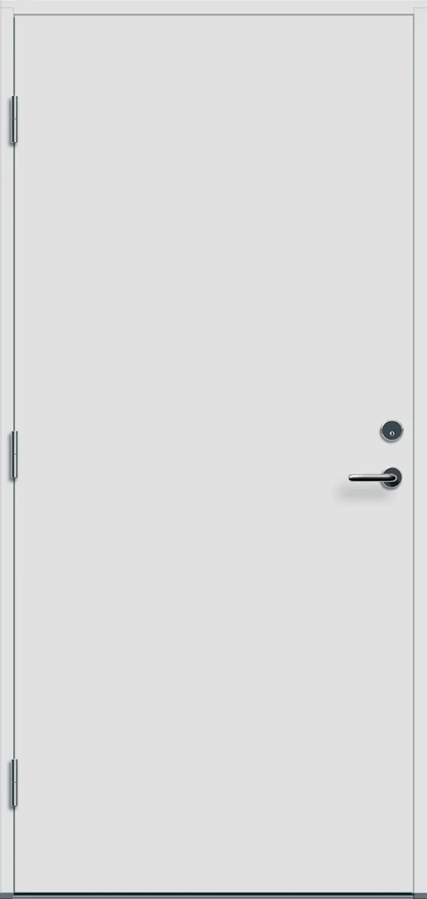 Ytterdør 100×190 Moss hvit venstre v:8677546