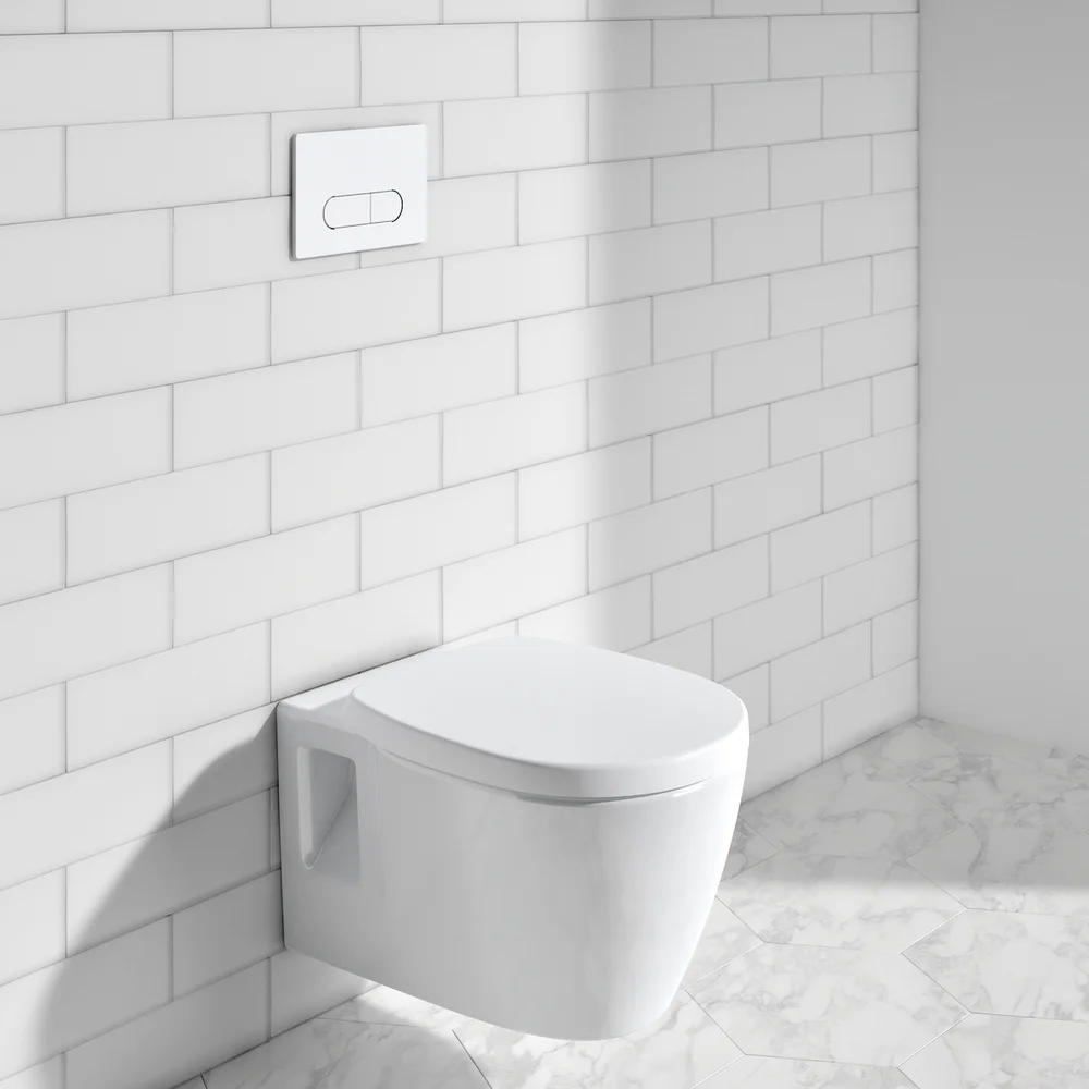 IDEAL STANDARD CONNECT VEGGSKÅL RIMLESS M/SETE HVIT v:4664697