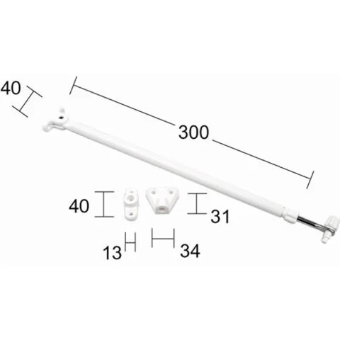 231 Habo Balkongdørholder 3039161