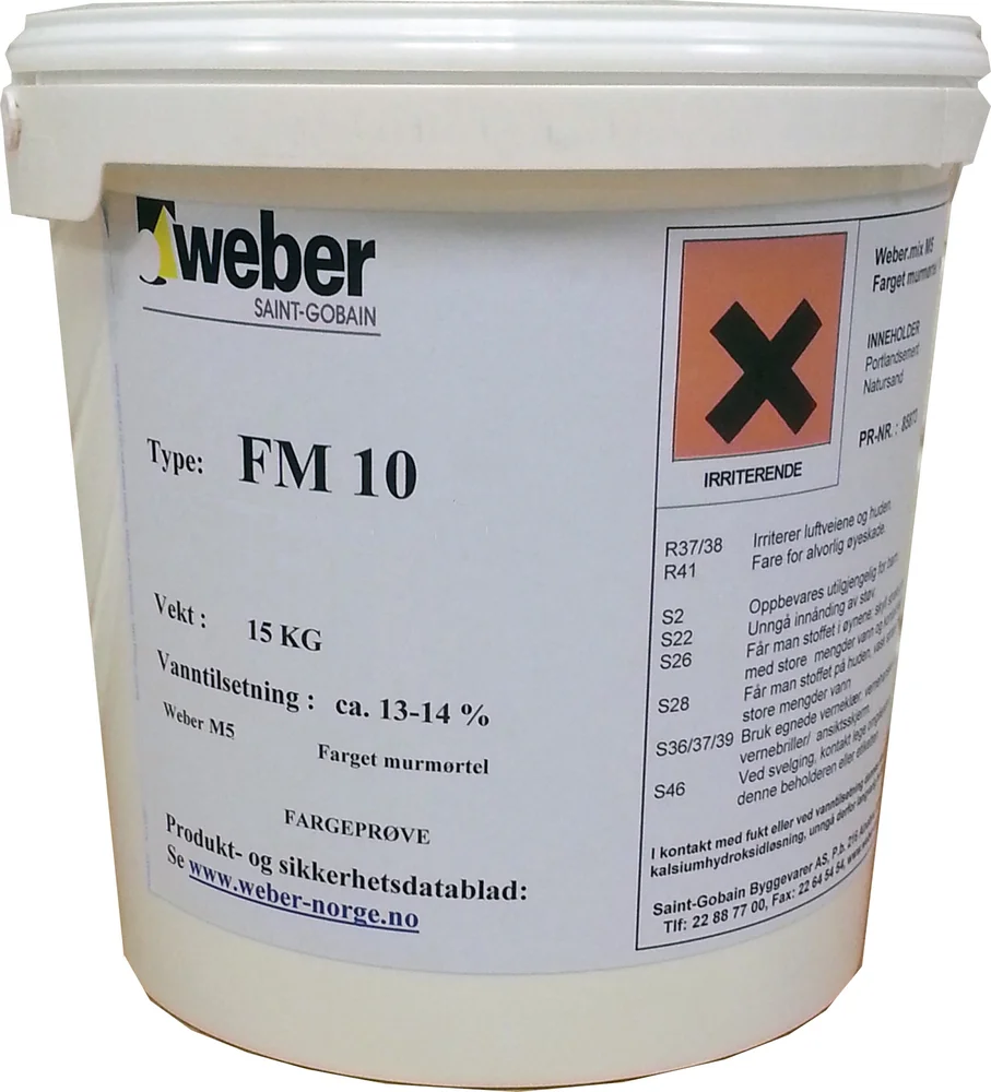 MURMØRTEL M5 FM1143 BRUN 15KG v:1072922