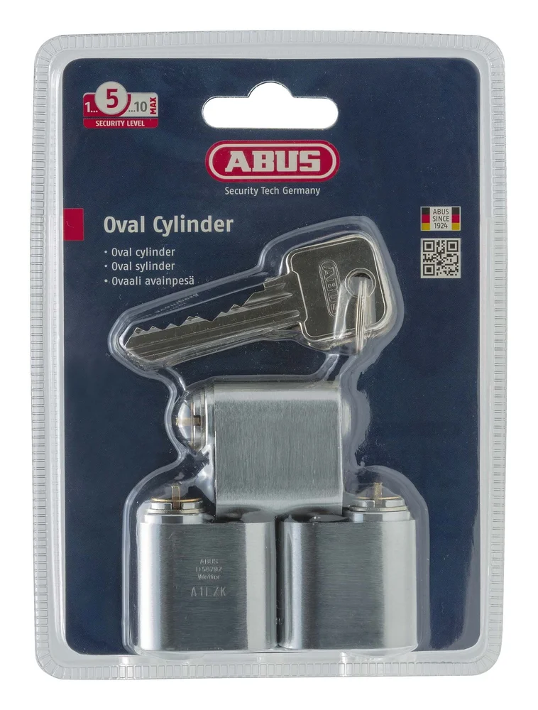 ABUS Ovalsylinder med 5 nøkler, 3-pakning v:9441357