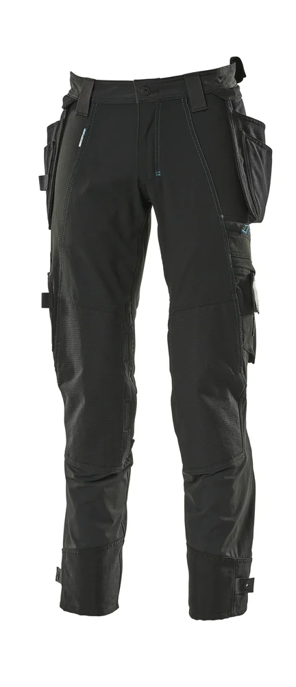 Arbeidsbukse med avtagbare hengelommer 82 cm C66 svart v:8296024