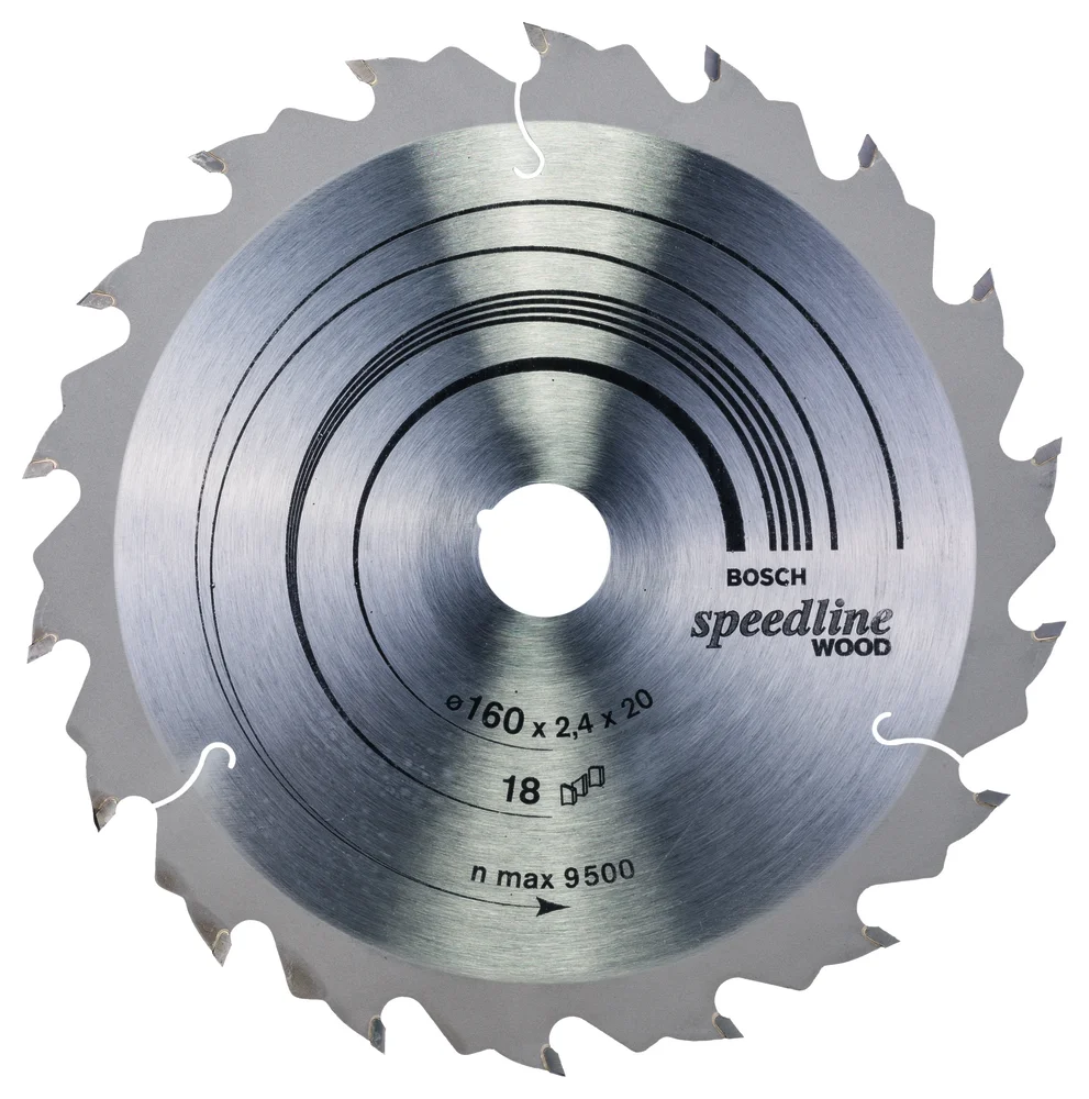 Sirkelsagblad speedline wood ø 160x20 mm 18 tenner v:1130742