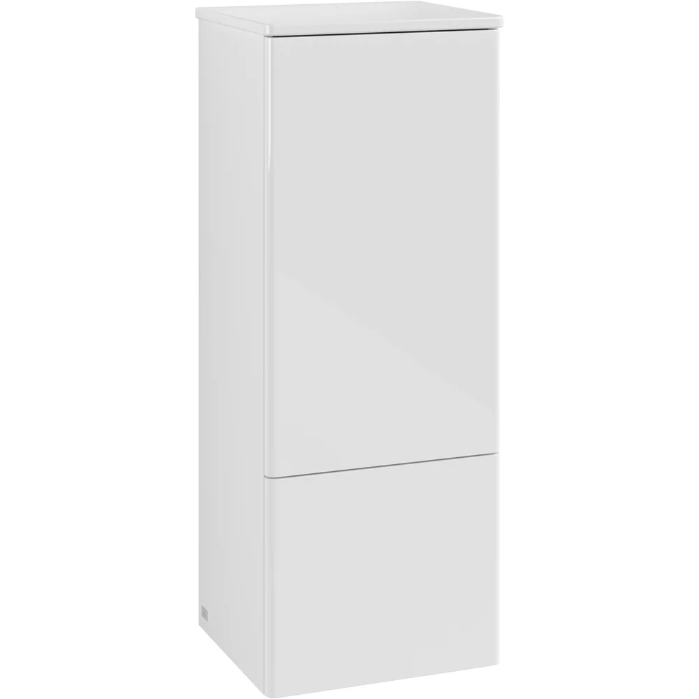 V&B ANTAO MIDDELS HØYSKAP 1 DØR GLATT 414X1039X356 VENSTRE M/LYS HVIT v:2554684