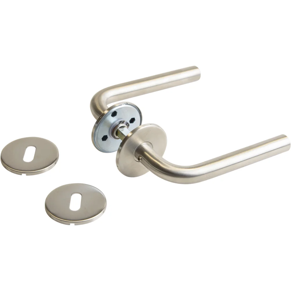 DØRHÅNDTAK LUNDE L-GREP RUSTFRITT STÅL CC30-38 16MM v:5221023