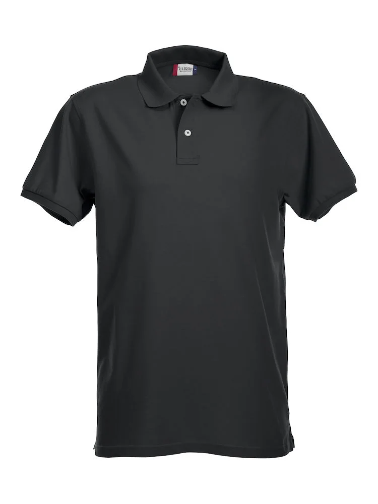 Premium pique med stretch 028240 Sort S v:3365315