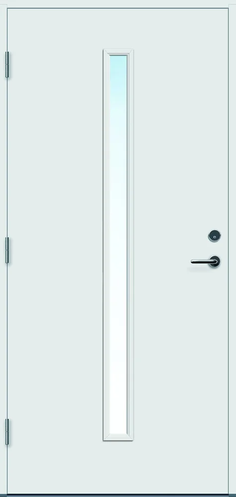 Ytterdør Hovdeby 100x190 cm frostet glass hvit venstre v:2063616