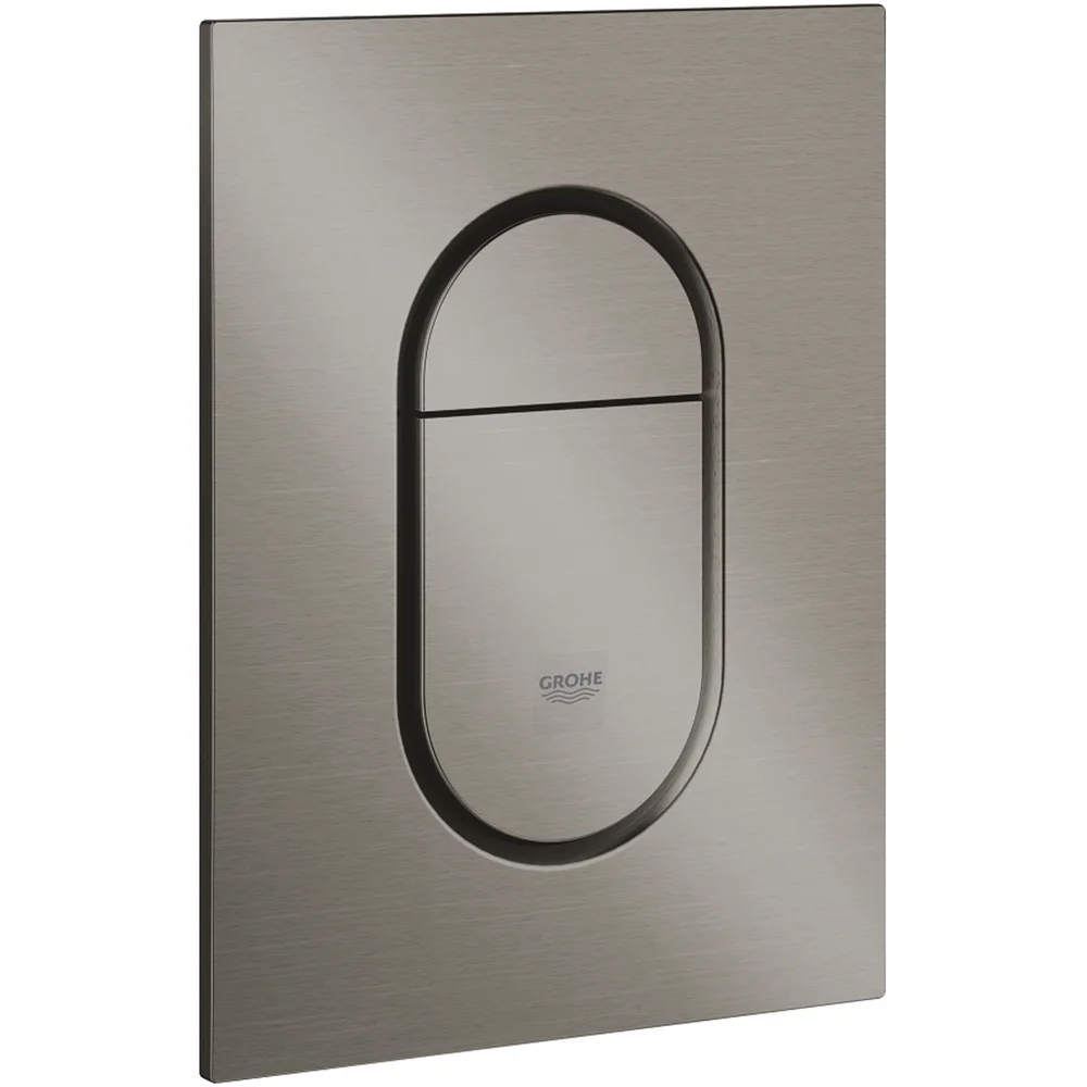 GROHE ARENA COSMOPOLITAN SMALL TRYKKPLATE BØRSTET HARD GRAPHITE v:1758419 GROHE ARENA COSMOPOLITAN SMALL TRYKKPLATE BØRSTET HARD GRAPHITE v:1758419