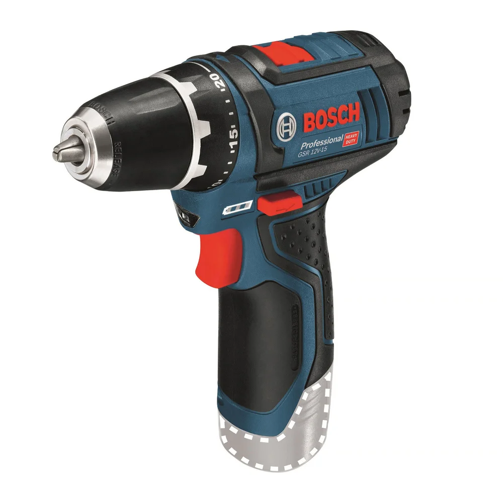 Bosch Skruetrekkere GSR 12V-15, uten batteri & lader v:7956658